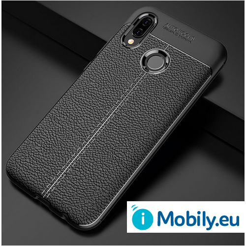 Luxury Leather TPU Case pro Huawei P20 lite - černé